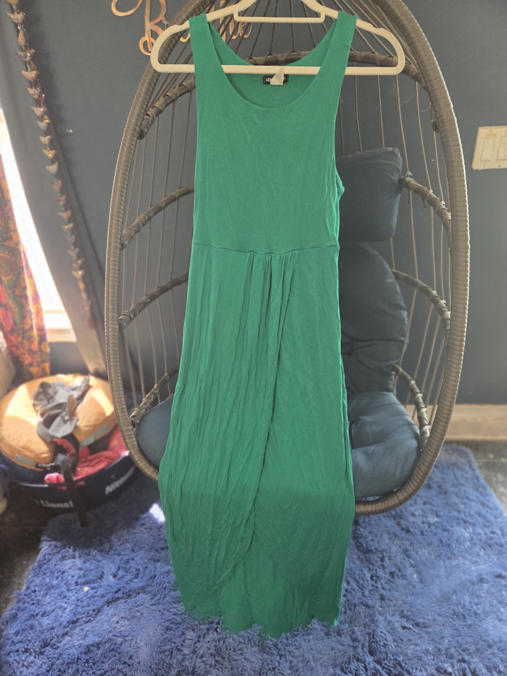 HEIMISH USA Emerald Green Sleeveless Maxi Dress